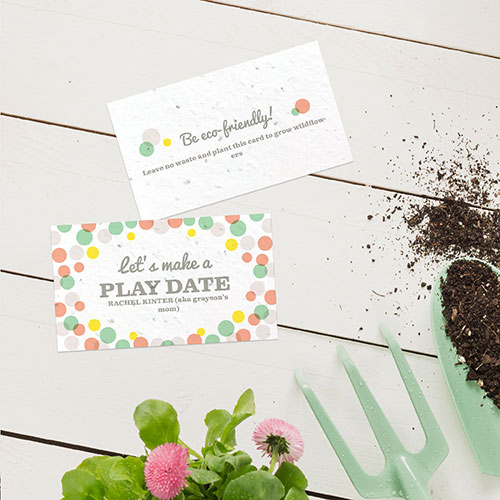 Personalized cards that are also plantable.