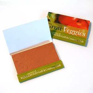 Large Veggie Seed Paper Matchbooks, Single-Sided