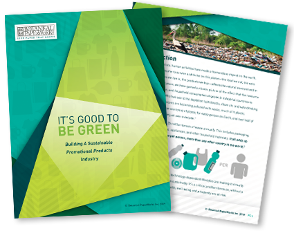 Free whitepaper download about making the promotional products industry more eco-friendly.