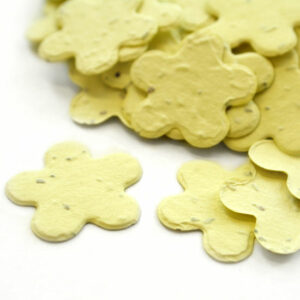 When thrown outside, this biodegradable confetti embedded with seeds will grow wildflowers.