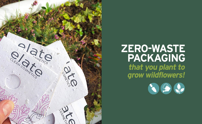 Zero-waste plantable packaging that grows plants!