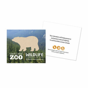 Show that your business or organization cares about protecting wild plant and animal species and their habitats with these Wildlife Conservation Plantable Bear Cards.
